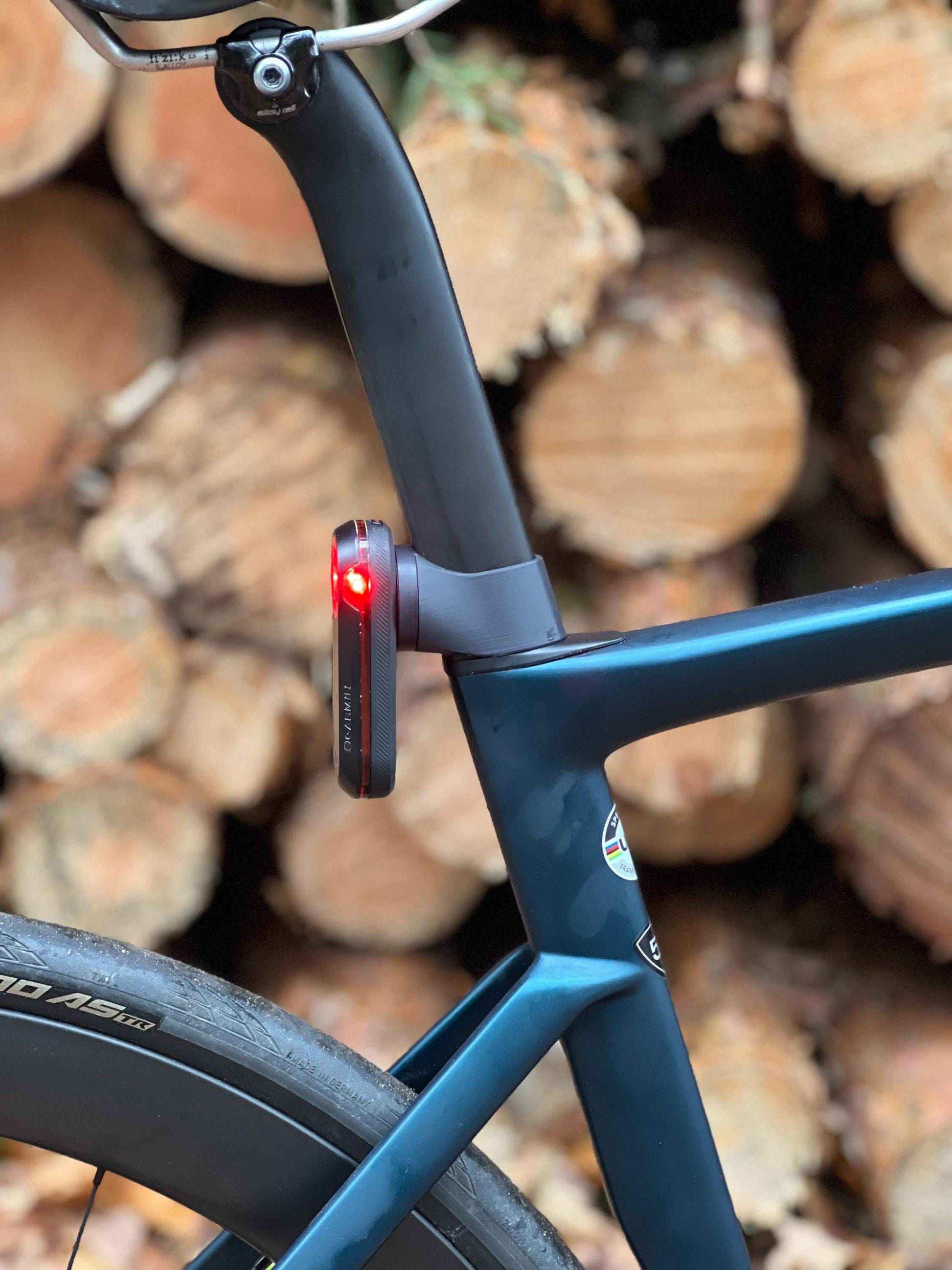 Specialized Tarmac SL6 - Garmin Varia | Bryton Gardia | Magene L508 | Wahoo Trackr Radar Halter / Mount