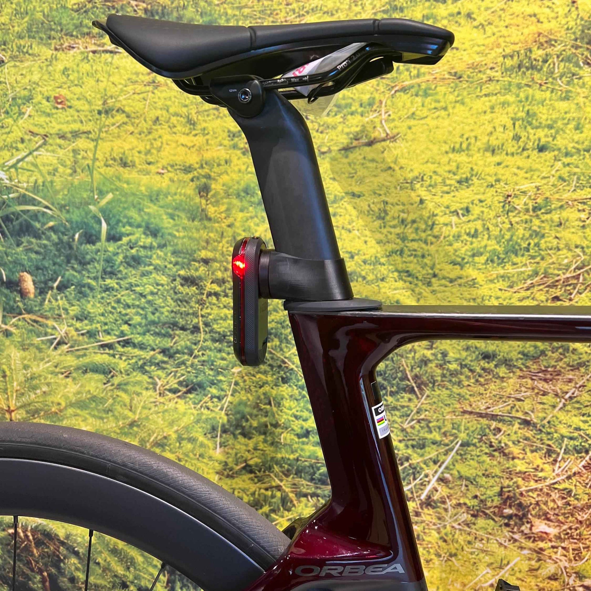 Orbea Orca Aero - Garmin Varia | Bryton Gardia | Magene L508 | Wahoo Trackr Radar Halter / Mount