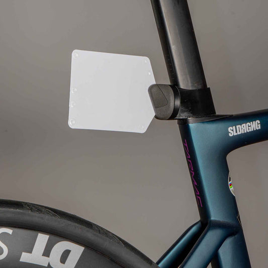 Startnummern-Tafelhalterung für Garmin Quarterlock – inkl. aufklebbarer Nummern